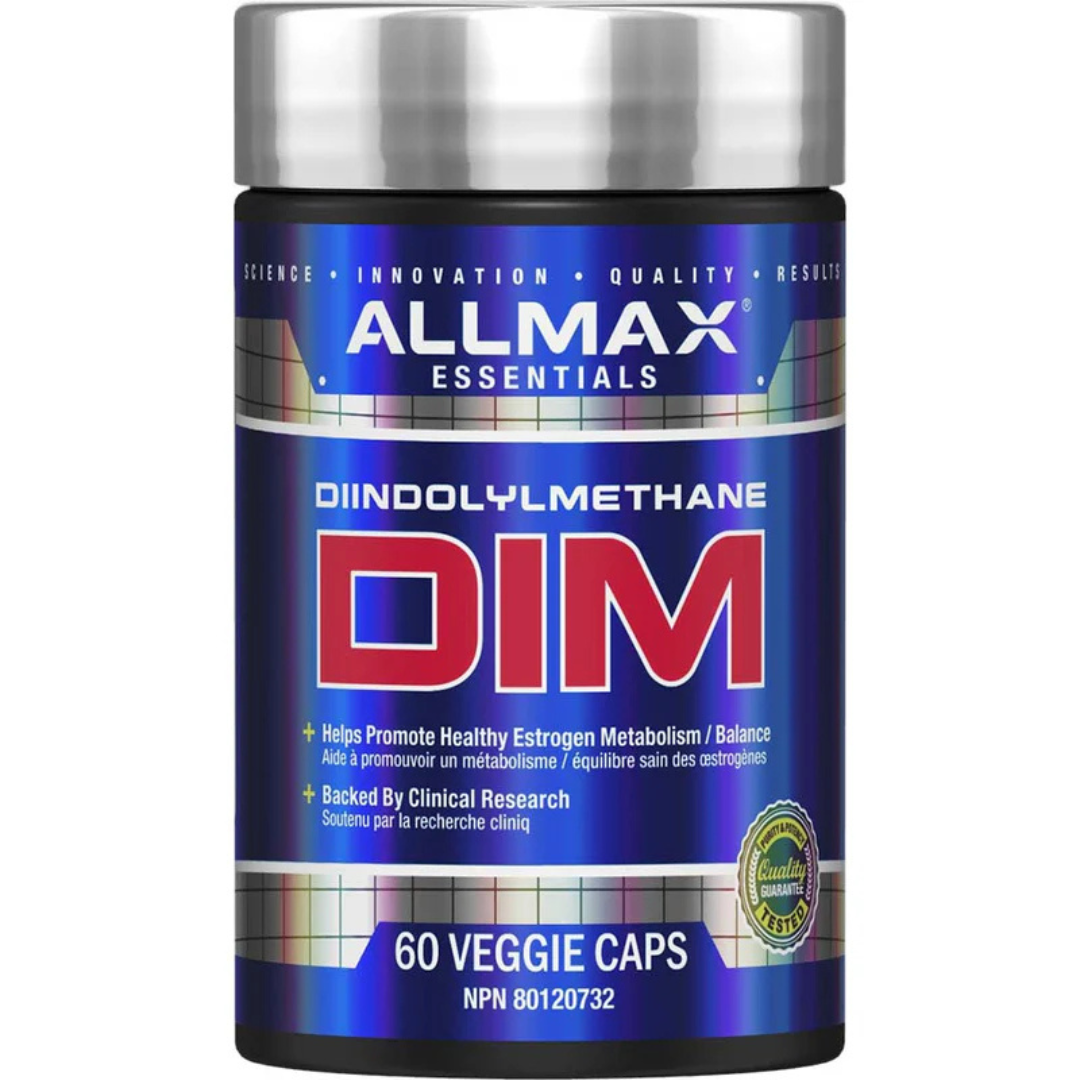 ALLMAX DIM Veggie Caps DIM(Diindolylmethane), a powerful compound naturally found in cruciferous vegetables like broccoli, kale, and Brussels sprouts. Known for its potential to promote hormonal balance, DIM has become a popular supplement for both men and women. Best prices at Nutrizone.ca!