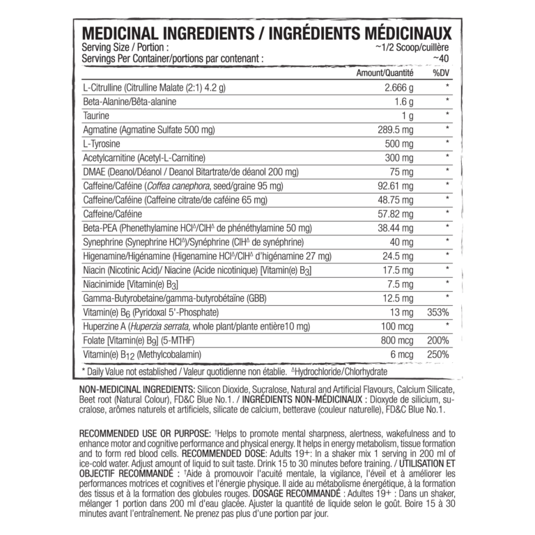 ALTRD State is the ultimate pre workout that delivers maximum-dosed, extreme performance-enhancing benefits and our 100% Full Disclosure Label ensures that you can trust that it was made with the quality that you need! Best prices at Nutrizone.ca!