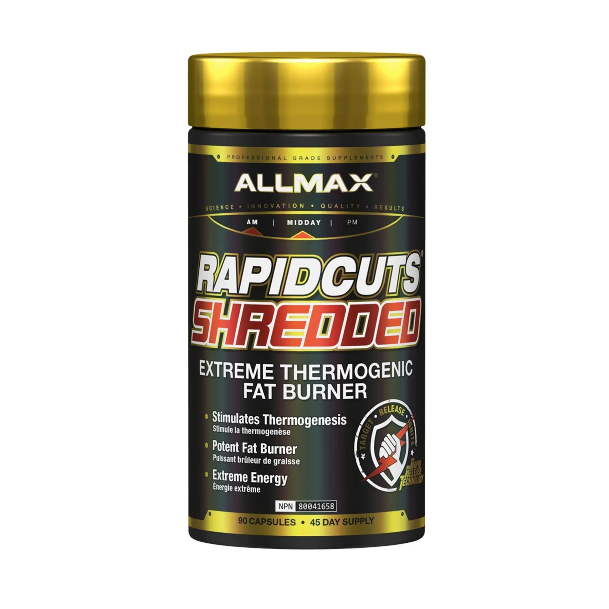 RAPIDCUTS SHREDDED is pure, unadulterated fat-shredding potency. The most concentrated, pharma-grade ingredients known to fat loss science have been brought together to give you the kind of rapid, accelerated fat-shredding power you demand. Best prices at Nutrizone.ca!