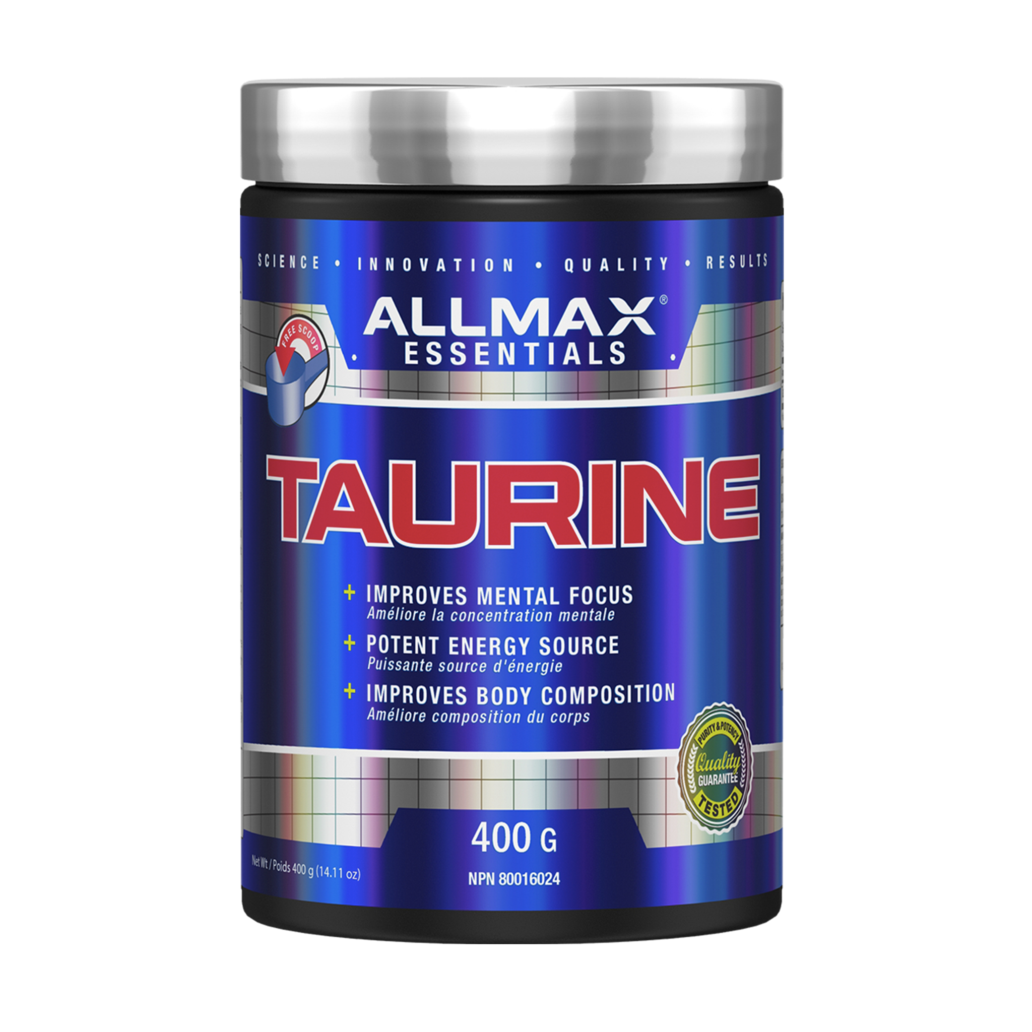 As a non-essential amino acid, TAURINE is one of the most abundant amino acids in the body that can be found in the central nervous system, white blood cells, the brain, and skeletal muscles. It can help improve exercise performance and body composition. Best prices at Nutrizone.ca!