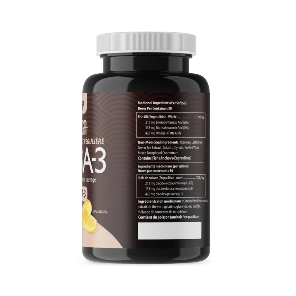 AQUAOMEGA OMEGA-3 REGULAR STRENGTH 1700mg 120 SOFTGELS