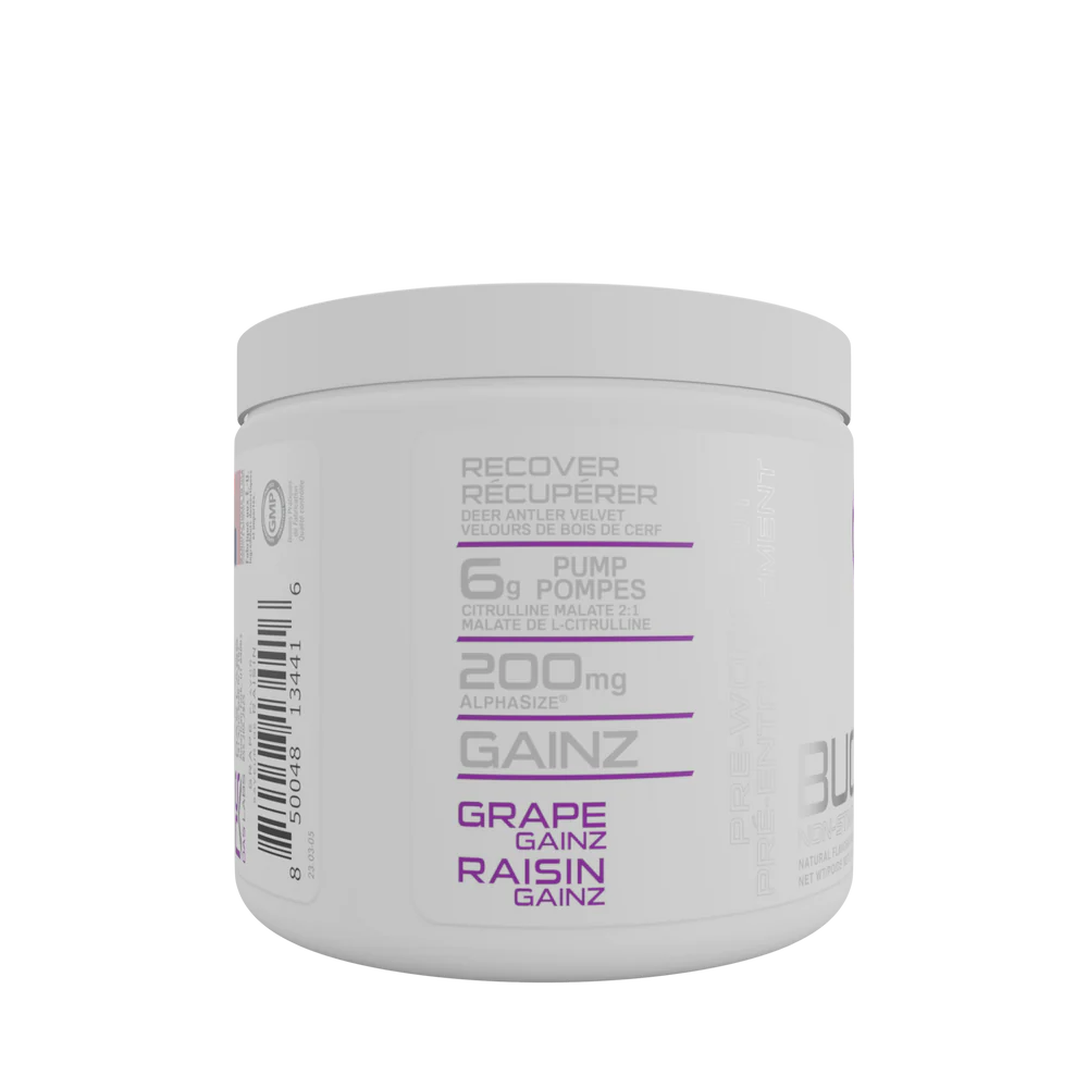 BUCKED UP® NON-STIM pre workout is loaded with scientifically backed ingredients, at clinically effective dosages. Also includes all natural flavoring and no artificial sweeteners or coloring. BUCKED UP® is a game-changer and doesn't use proprietary blends. We have nothing to hide. Best prices at Nutrizone.ca!