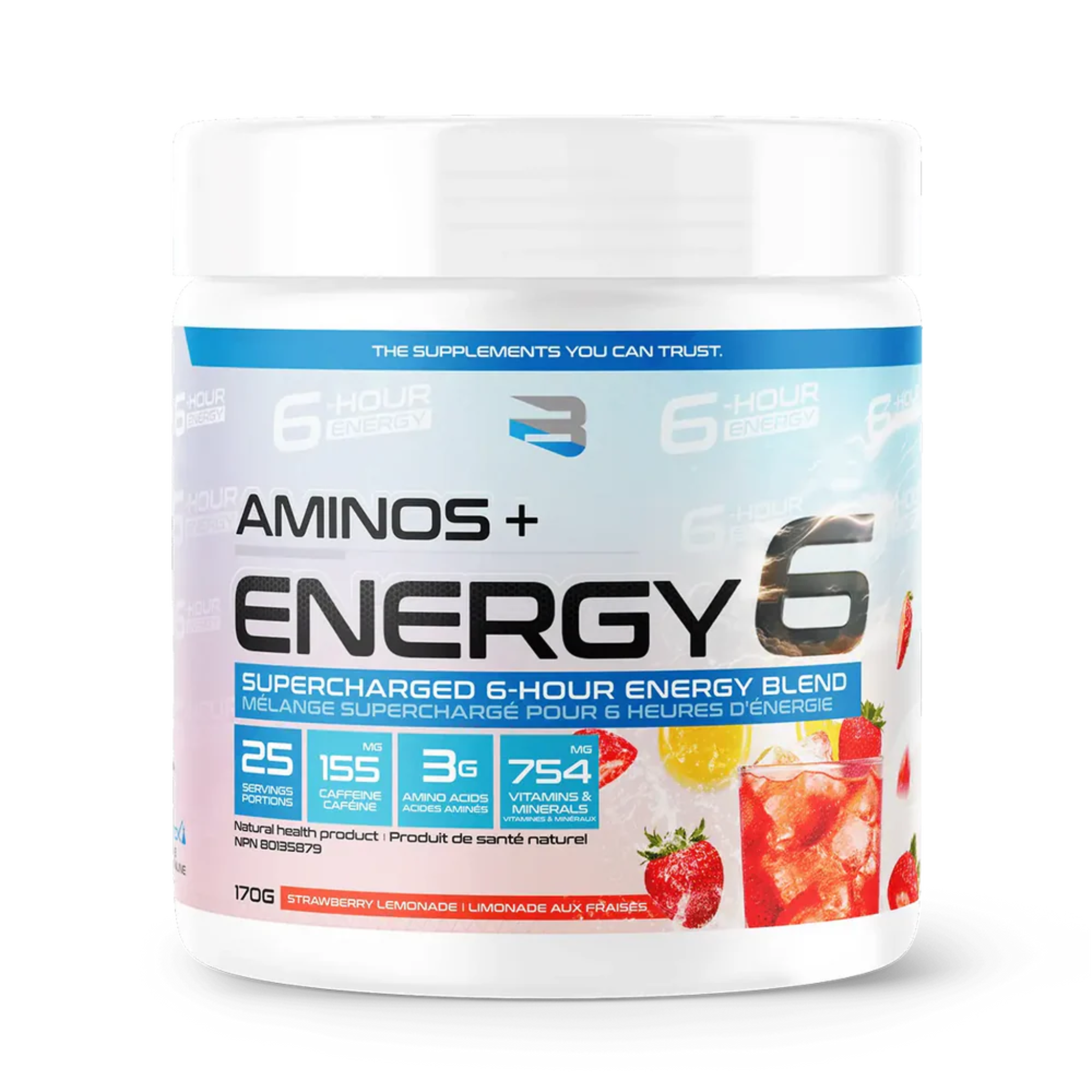 BELIEVE AMINOS + ENERGY 6 170 g.