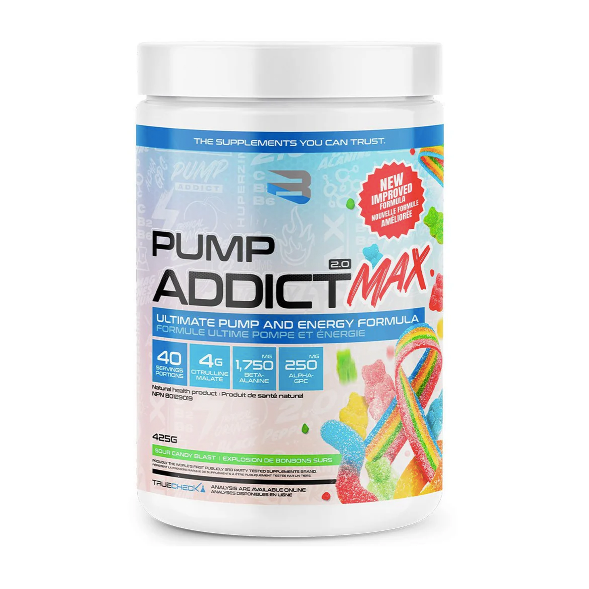BELIEVE PUMP ADDICT MAX PRE-WORKOUT 40 serv. Best prices at Nutrizone Supplements!