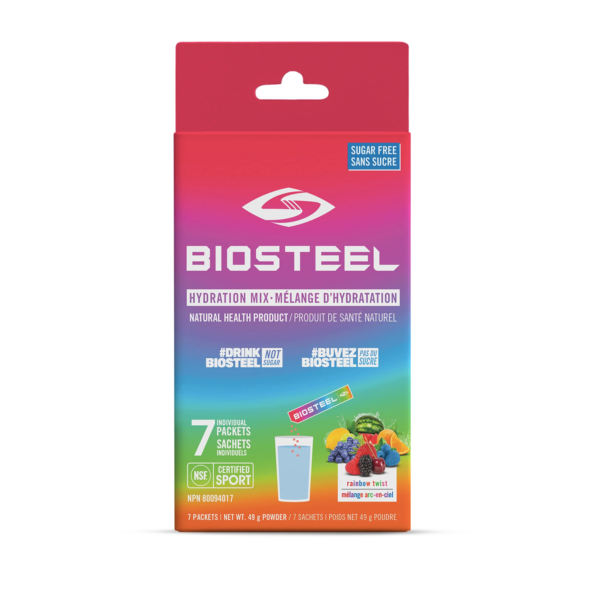 BioSteel Hydration Mix has been designed in the most natural way possible to help keep you hydrated throughout the day. Our 3 in 1 sugar-free formula is made from clean, quality ingredients, and contains no artificial flavours, sweetners and colours. Best prices at Nutrizone.ca!
