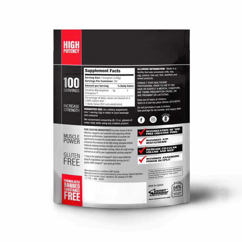 INNER ARMOUR CREAPURE CREATINE MONOHYDRATE 300 gm. 