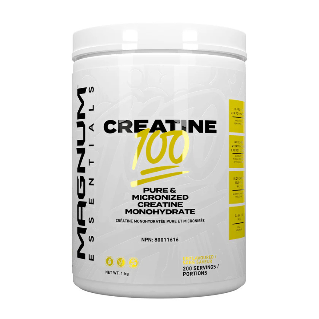 Magnum Creatine 100 1000g unflavored creatine monohydrate powder for strength and performance