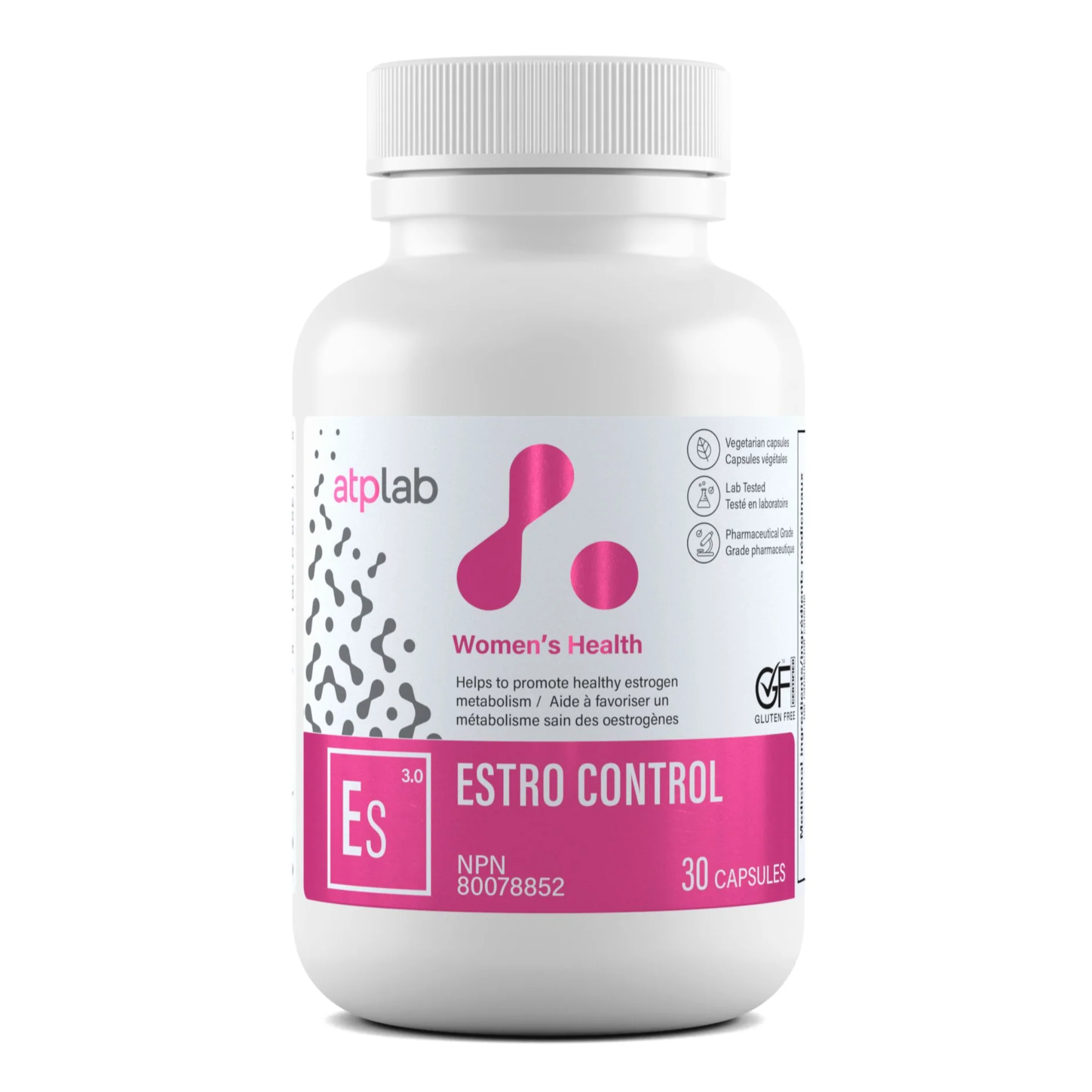 ATP Estro Control supports healthy estrogen balance with a unique, 100% natural formula. Available at Nutrizone.