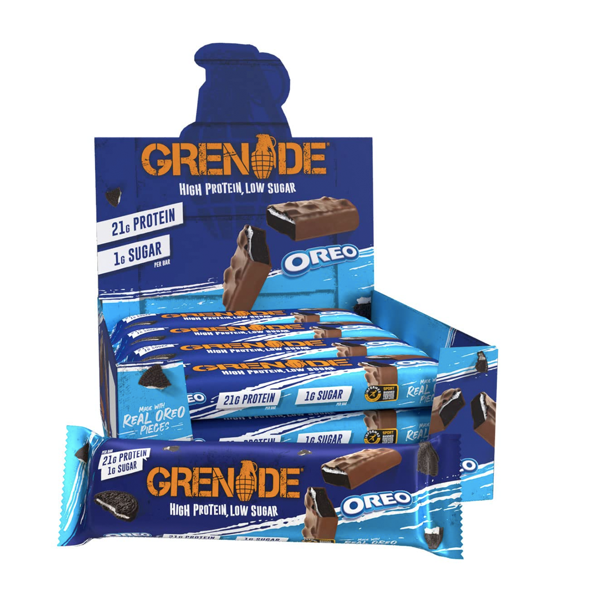 GRENADE CARB KILLA PROTEIN BAR 12x60 gm.  NUTRIZONE.CA