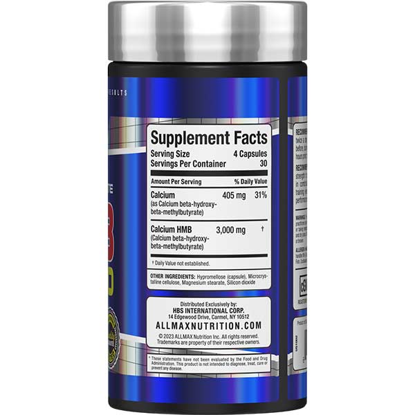 ALLMAX HMB 120 GÉLULES VÉGÉTALES