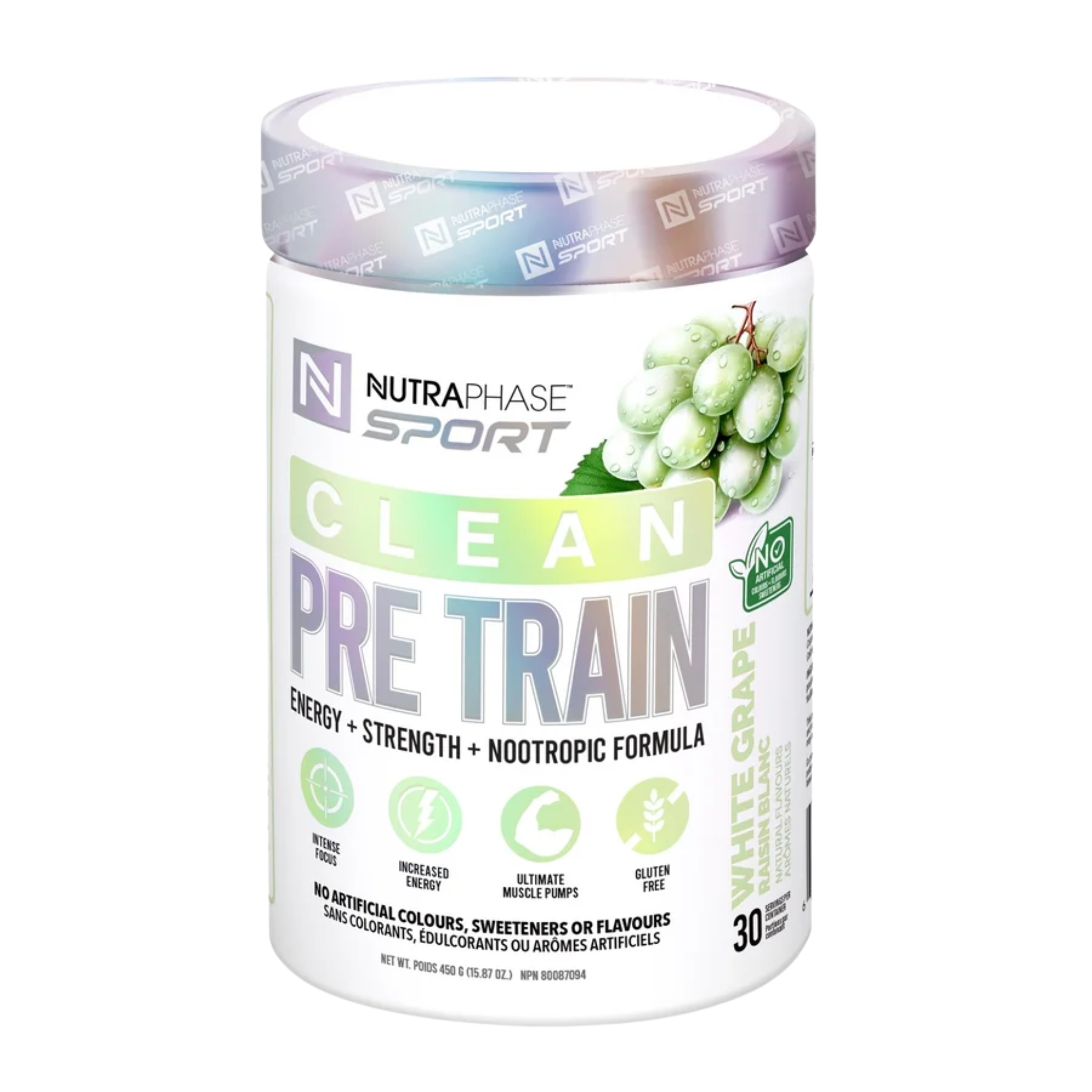 NUTRAPHASE SPORT CLEAN PRE TRAIN 450g.