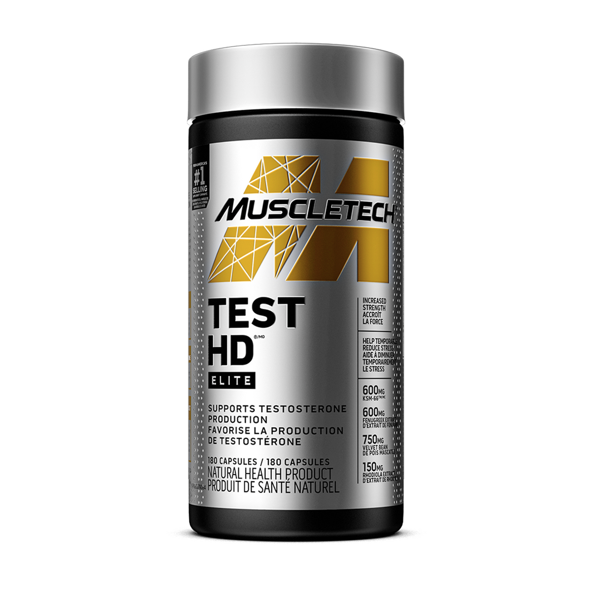 MUSCLETECH TEST HD ELITE 180 caps. – NUTRIZONE.CA