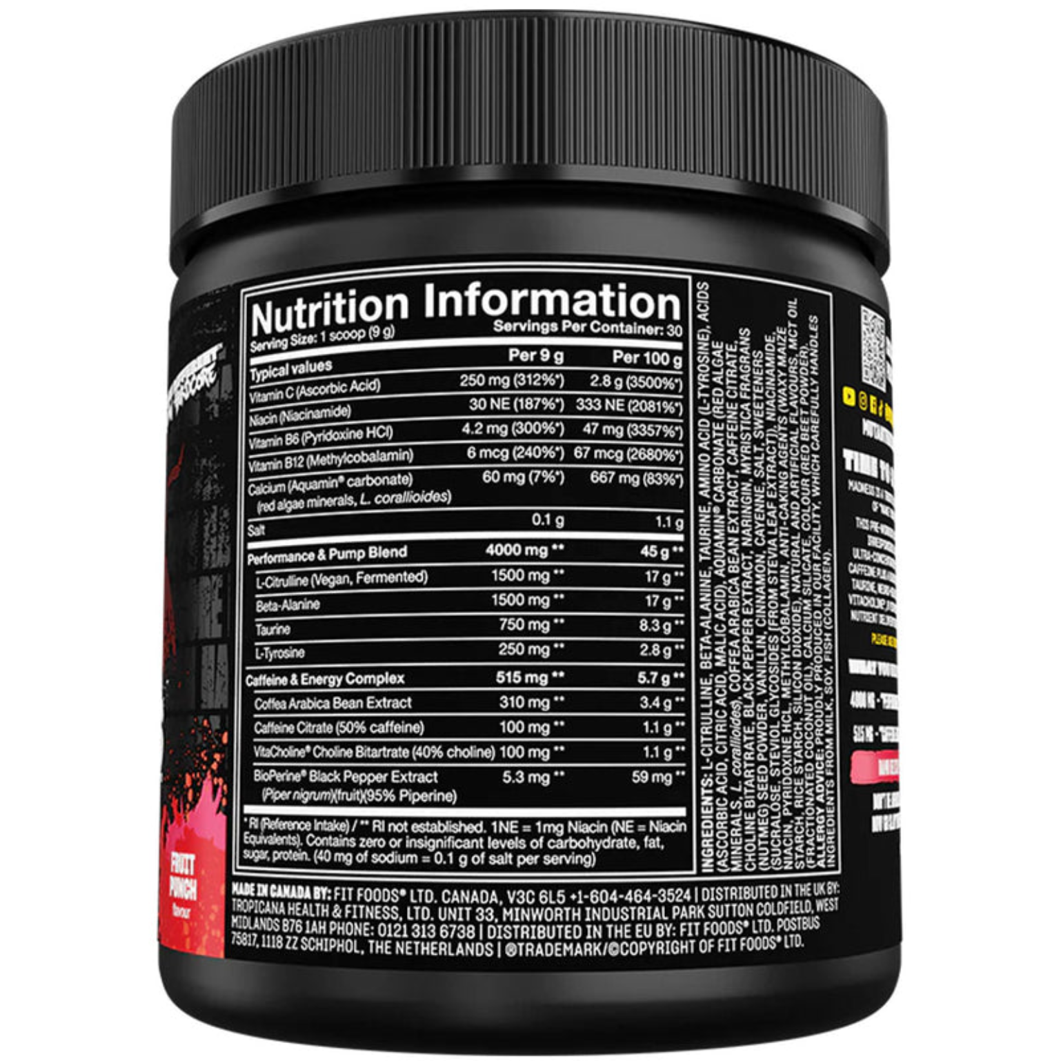"Mutant MADNESS fires you up with intense caffeine, Citrulline, Beta‑Alanine, and focus nutrients. Grab it at Nutrizone."