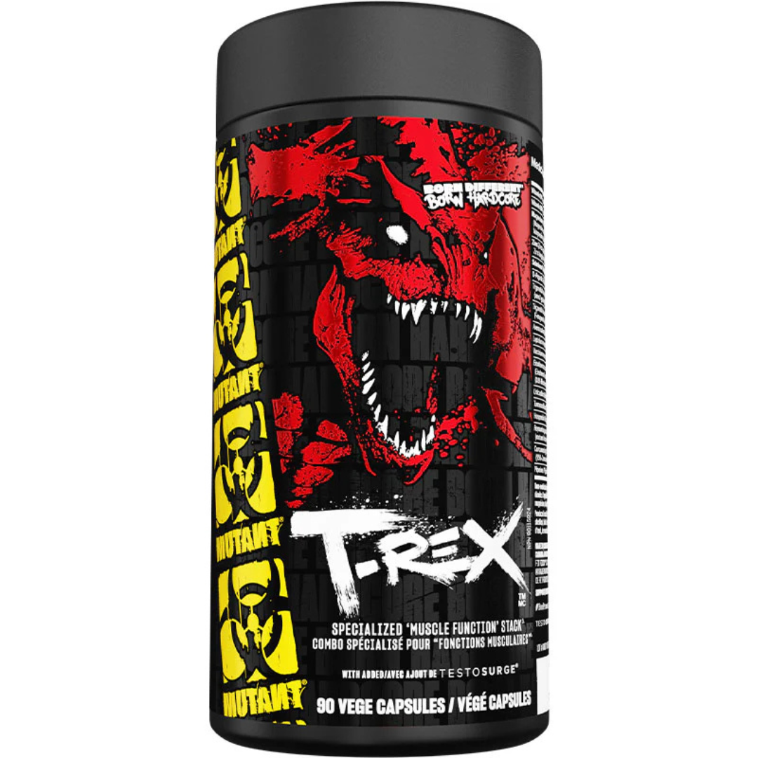 Mutant T-REX&nbsp;is an advanced formula meticulously crafted for men aiming to elevate their physical performance and overall wellness. At its core is Testosurge, a clinically tested fenugreek seed extract renowned for supporting hormonal equilibrium and promoting increased vitality and endurance. Best prices at Nutrizone.ca!