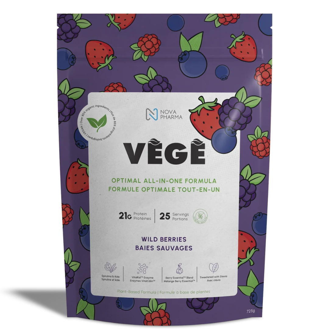 Nova pharma Vege Protein Wild Berry – plant-based protein powder