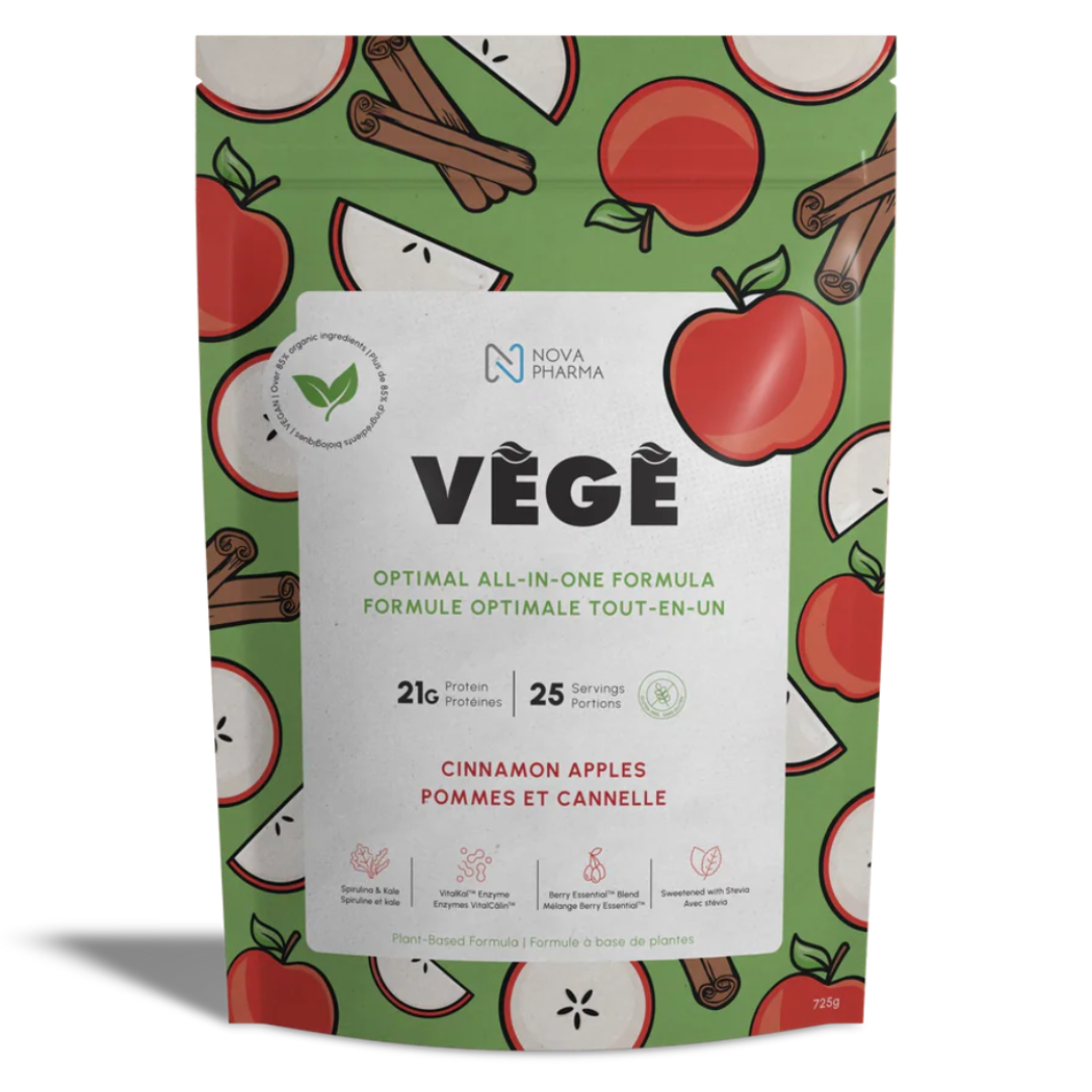 Nova pharma Vege Protein Cinnamon Apple – plant-based protein powder