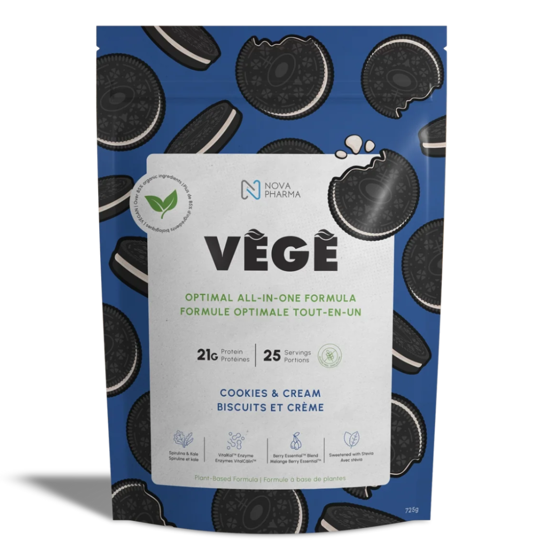 Nova pharma Vege Protein Cookies and Cream – plant-based protein powder