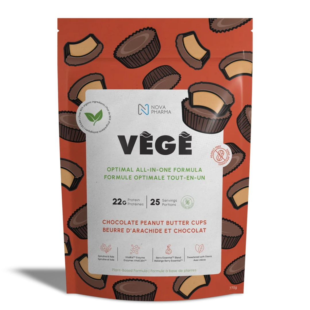 Nova pharma Vege Protein Chocolate Peanut Butter Cups – plant-based protein powder