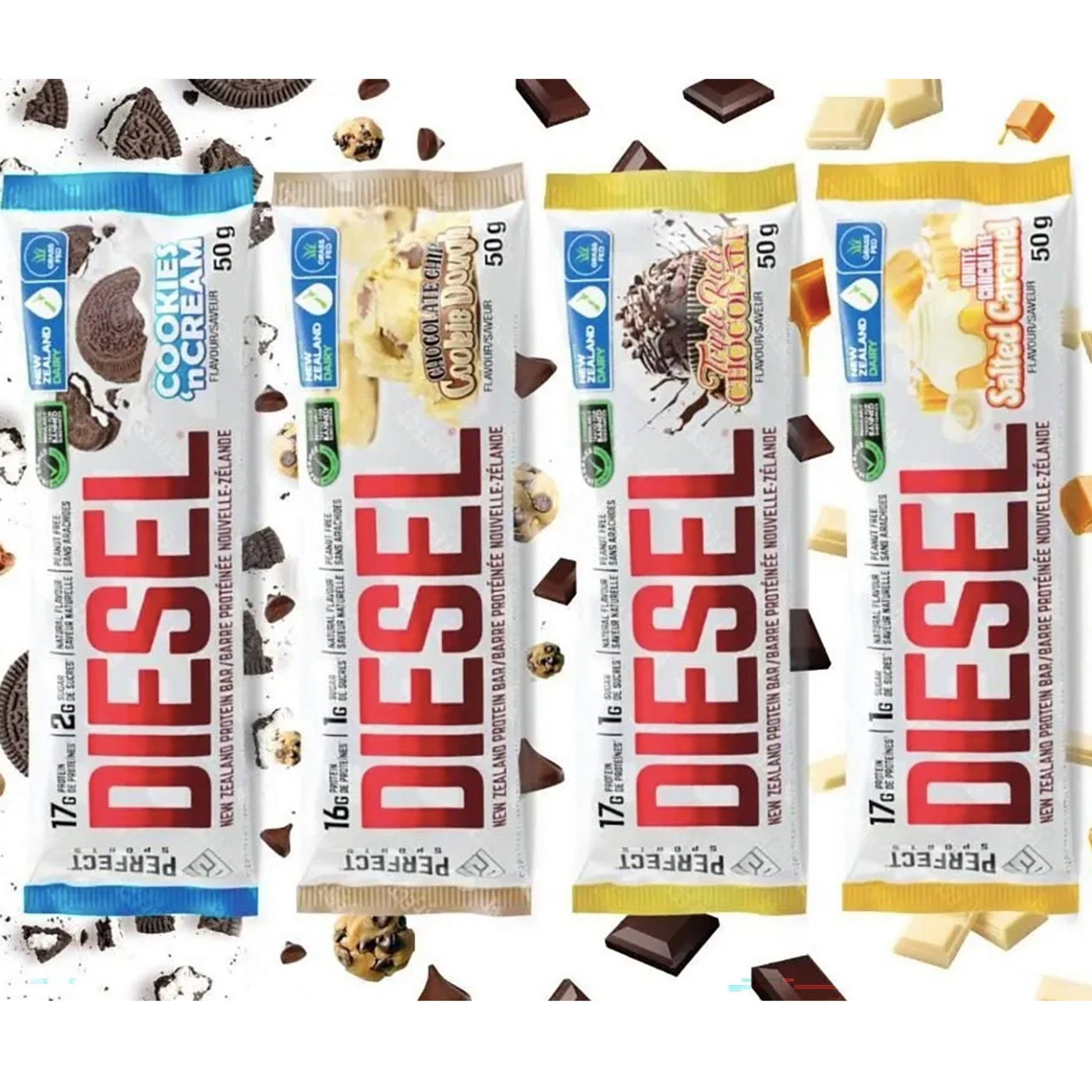 Canada’s beloved #1 Whey Protein is breaking barriers and going portable! Introducing the ALL-NEW DIESEL Protein Bar! Best prices at Nutrizone.ca!