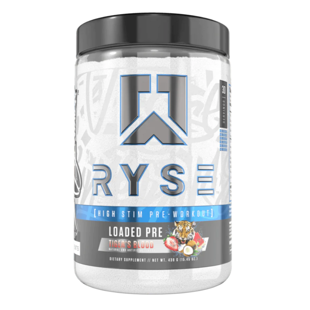 RYSE Loaded Pre-Workout V2 Tiger's Blood flavor pre workout 