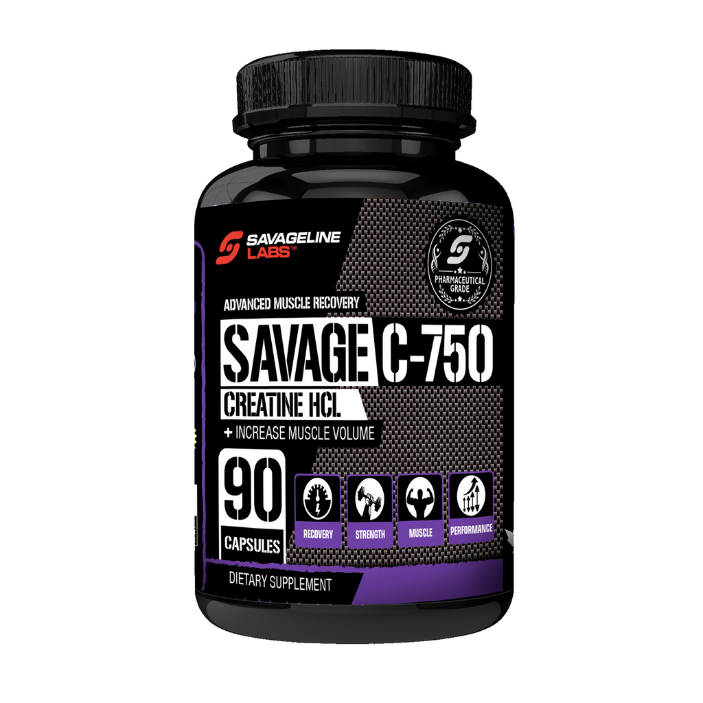 SAVAGE LINE LABS Creatine HCL 750 mg. 90 caps 
