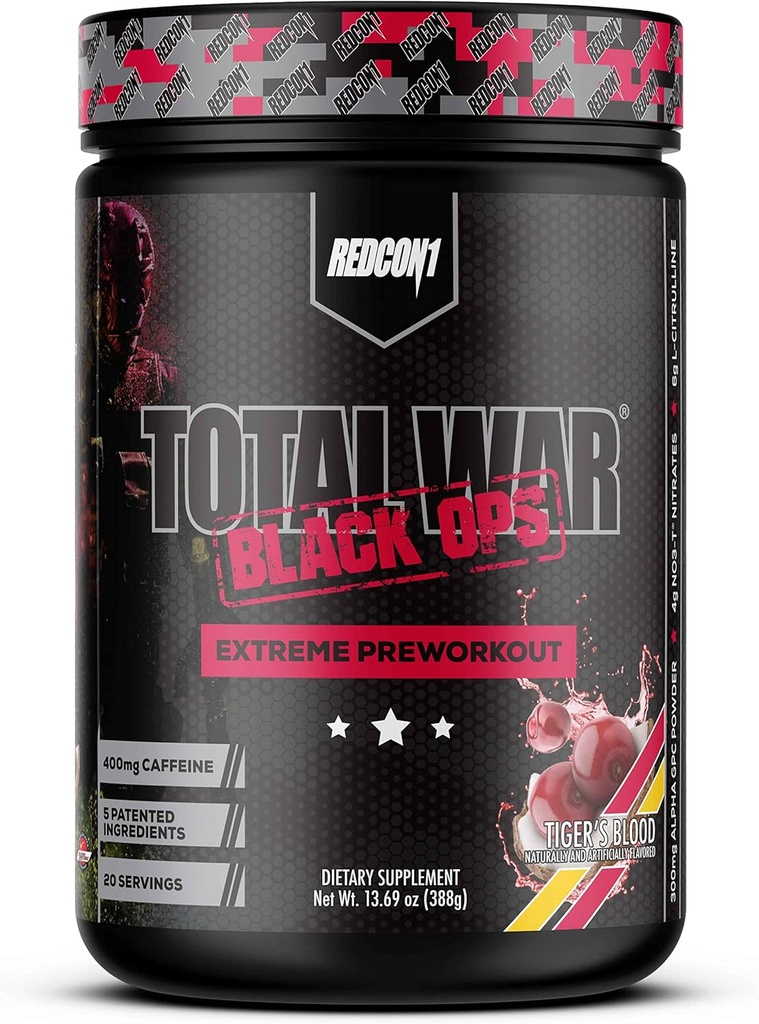 Total War Black Ops delivers extreme energy, focus, and pump support for high‑intensity training. Ideal for athletes pushing peak performance.AVAILABLE AT NUTRIZONE