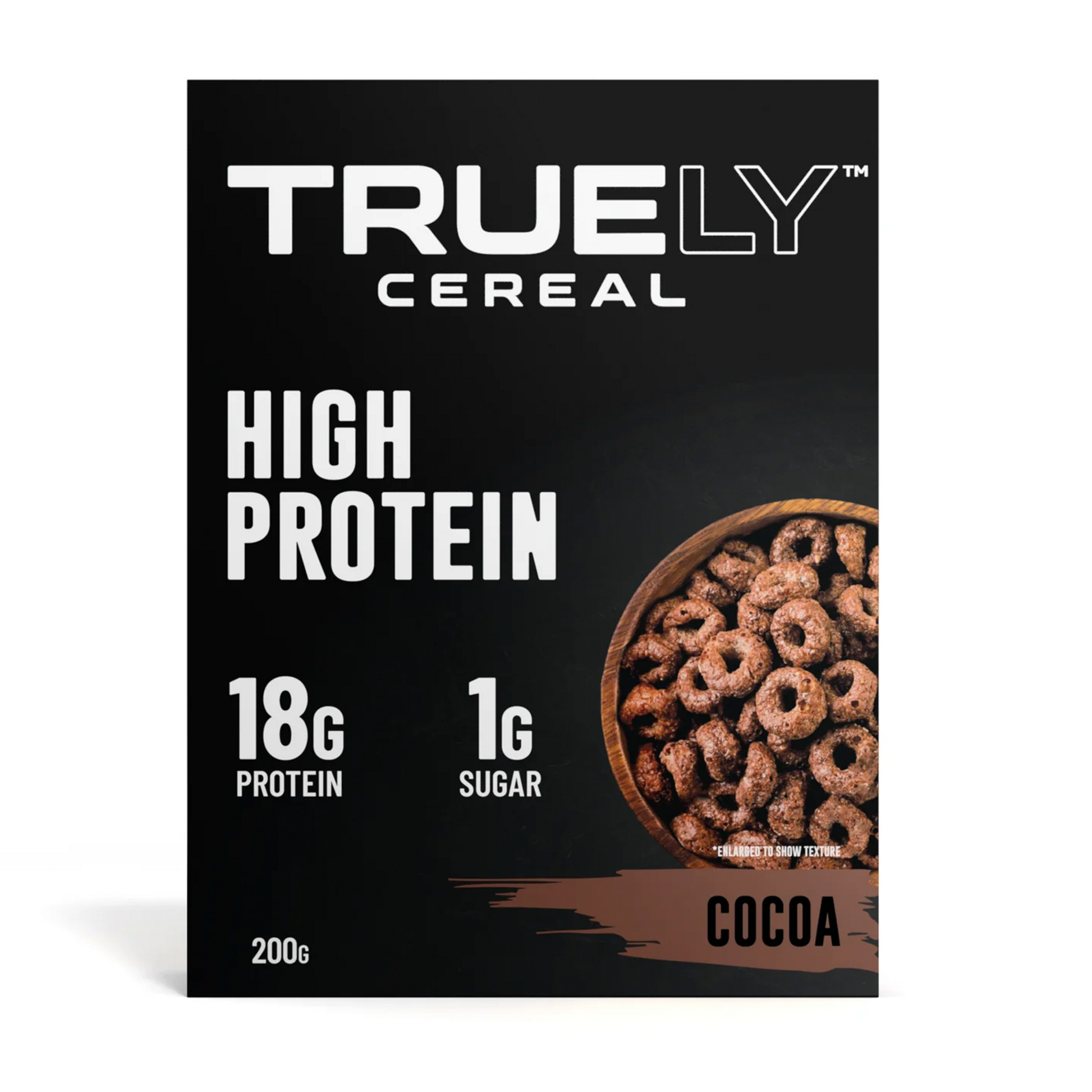 High Protein cereal that’s perfect for mornings or whenever a high-protein healthy snack is needed. The Cocoa flavor has a rich, smooth, and sweet taste that is derived from high quality cocoa. Best prices at Nutrizone.ca!