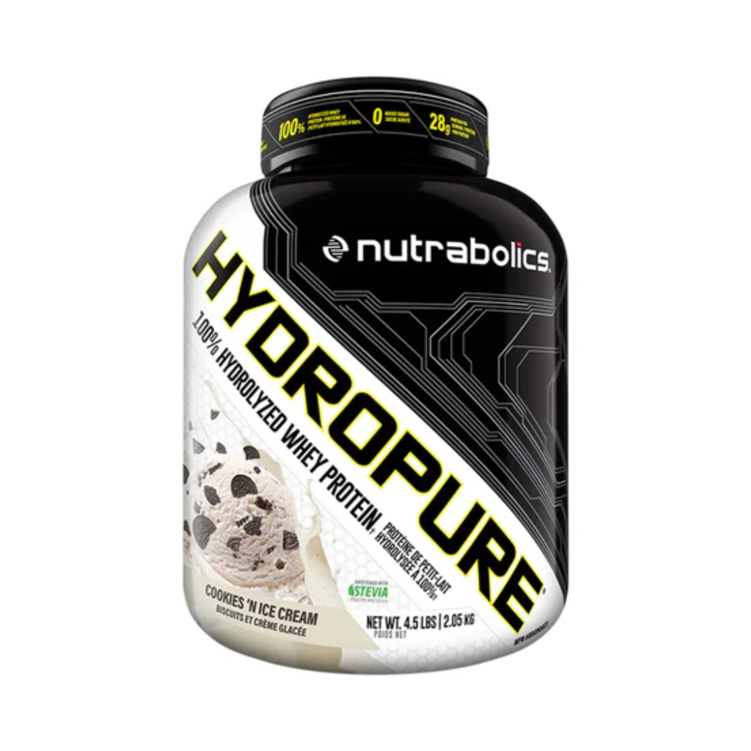 SOLDES ! NUTRABOLICS HYDROPURE ISOLAT DE LACTOSÉRUM HYDROLYSÉ À 100 % 4,5 LB