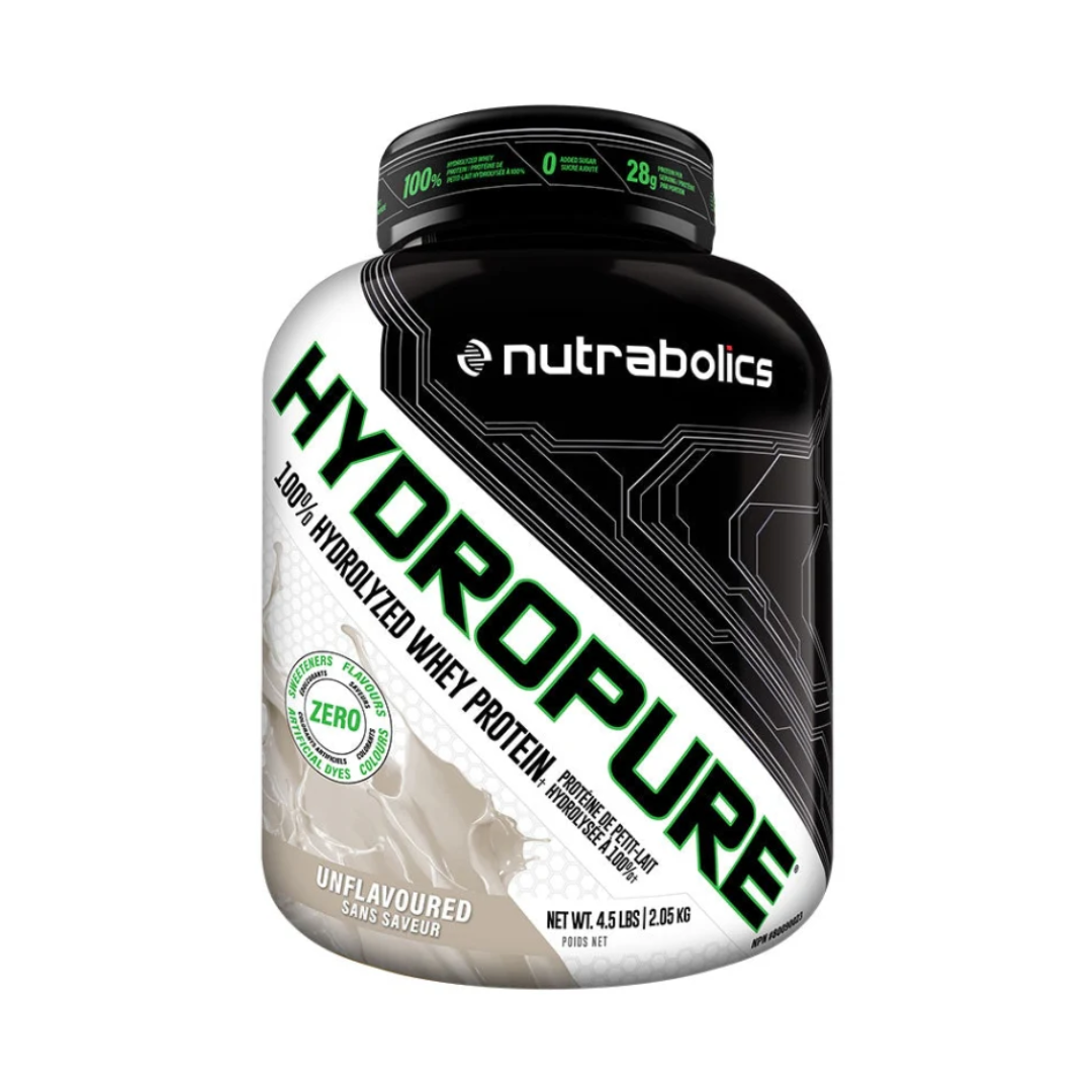 SOLDES ! NUTRABOLICS HYDROPURE ISOLAT DE LACTOSÉRUM HYDROLYSÉ À 100 % 4,5 LB