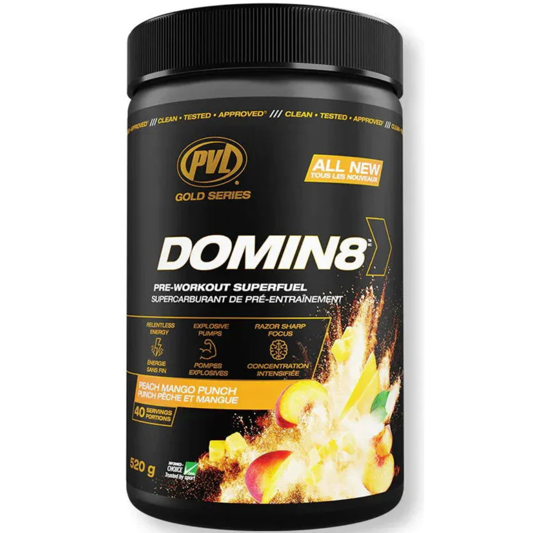 PVL DOMNI8 PRE-WORKOUT SUPERFUEL 520G