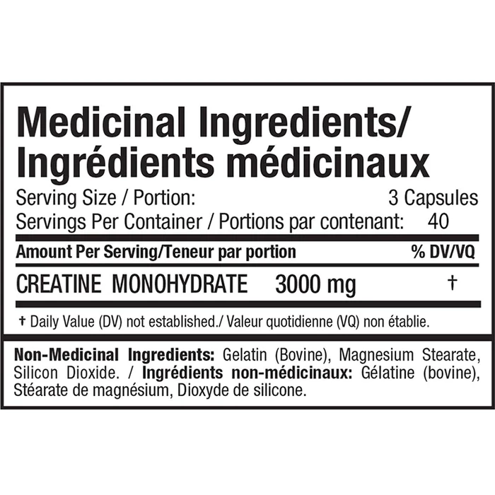 Creatine Monohydrate is the most heavily researched and time-tested sports nutrition supplement in the world. Creatine can lead to a gain in lean muscle mass, improve workout performance, and significant enhancement in strength and power. Best prices at Nutrizone.ca!