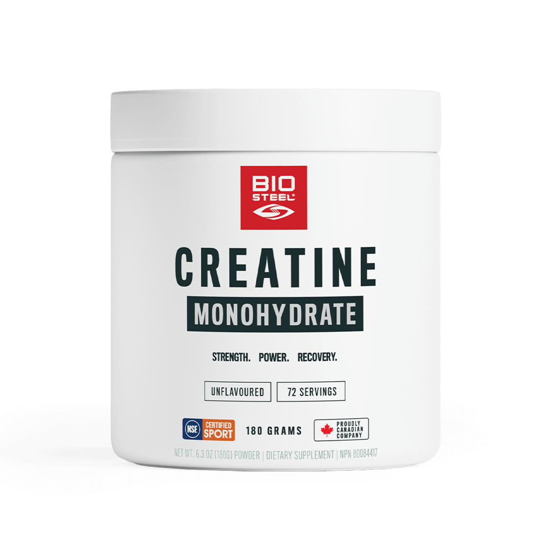 BIOSTEEL Micronized Creatine (NSF Certified) pure micronized creatine,  Increase muscle mass with a resistance training regiment. Vegan and certified. Best deals at NUTRIZONE!