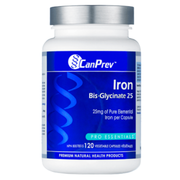 CANPREV BIS GLYCINATE DE FER 25 mg. 120 gélules