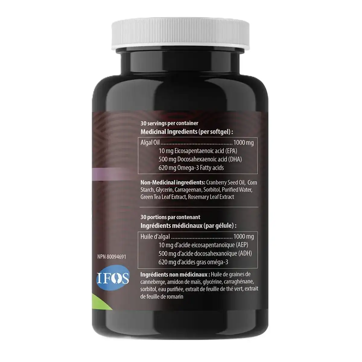 High‑DHA vegan algae Omega‑3 for brain and heart support. A clean, plant‑based fish‑oil alternative. Available at NutriZone.