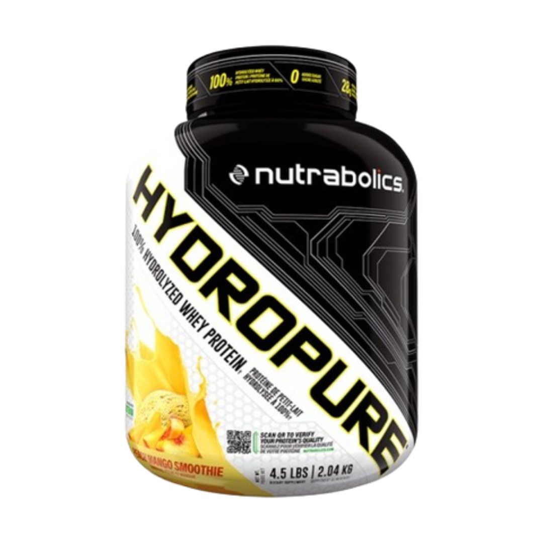 SOLDES ! NUTRABOLICS HYDROPURE ISOLAT DE LACTOSÉRUM HYDROLYSÉ À 100 % 4,5 LB