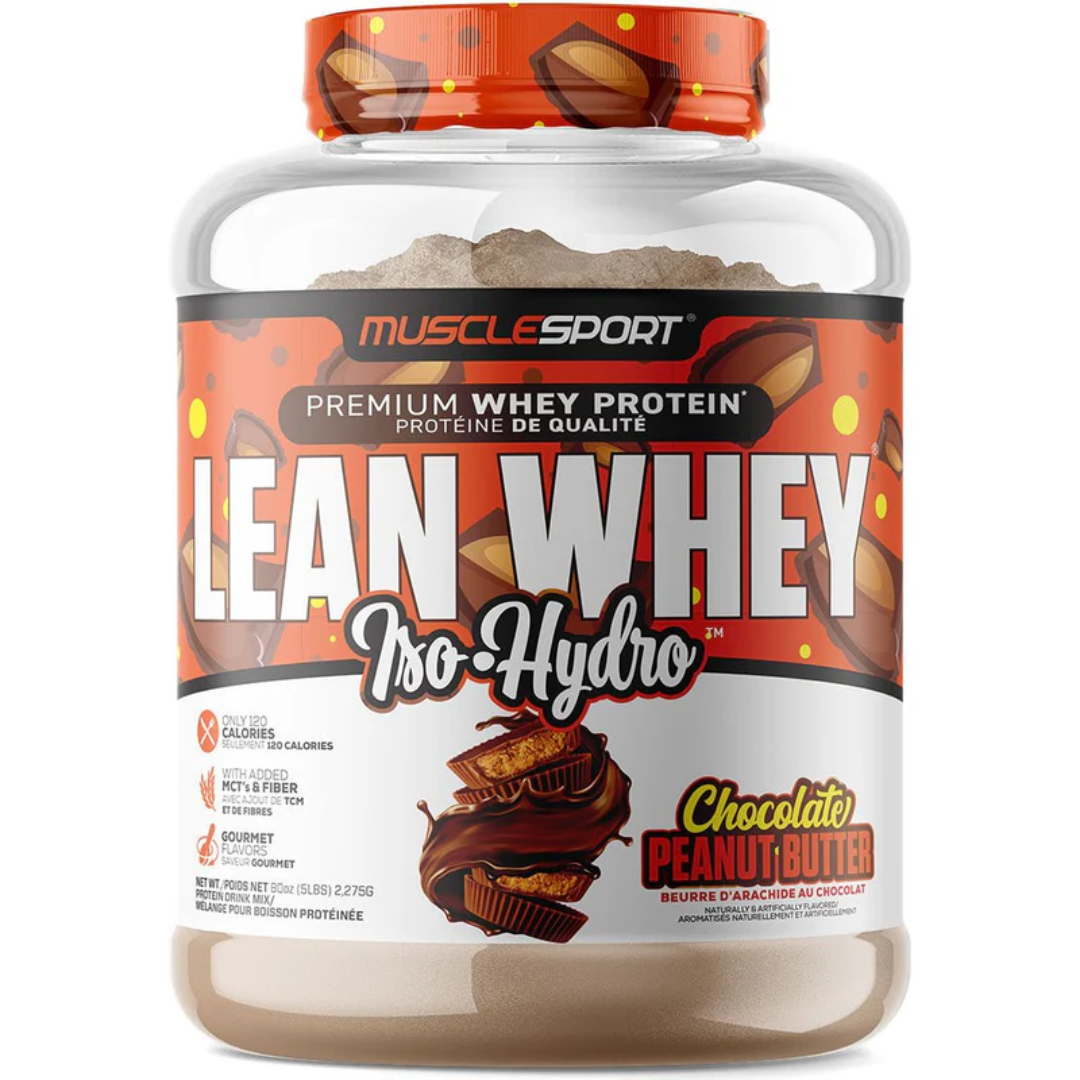 MUSCLESPORT LEAN WHEY 100% HYDRO-ISO 5lbs.