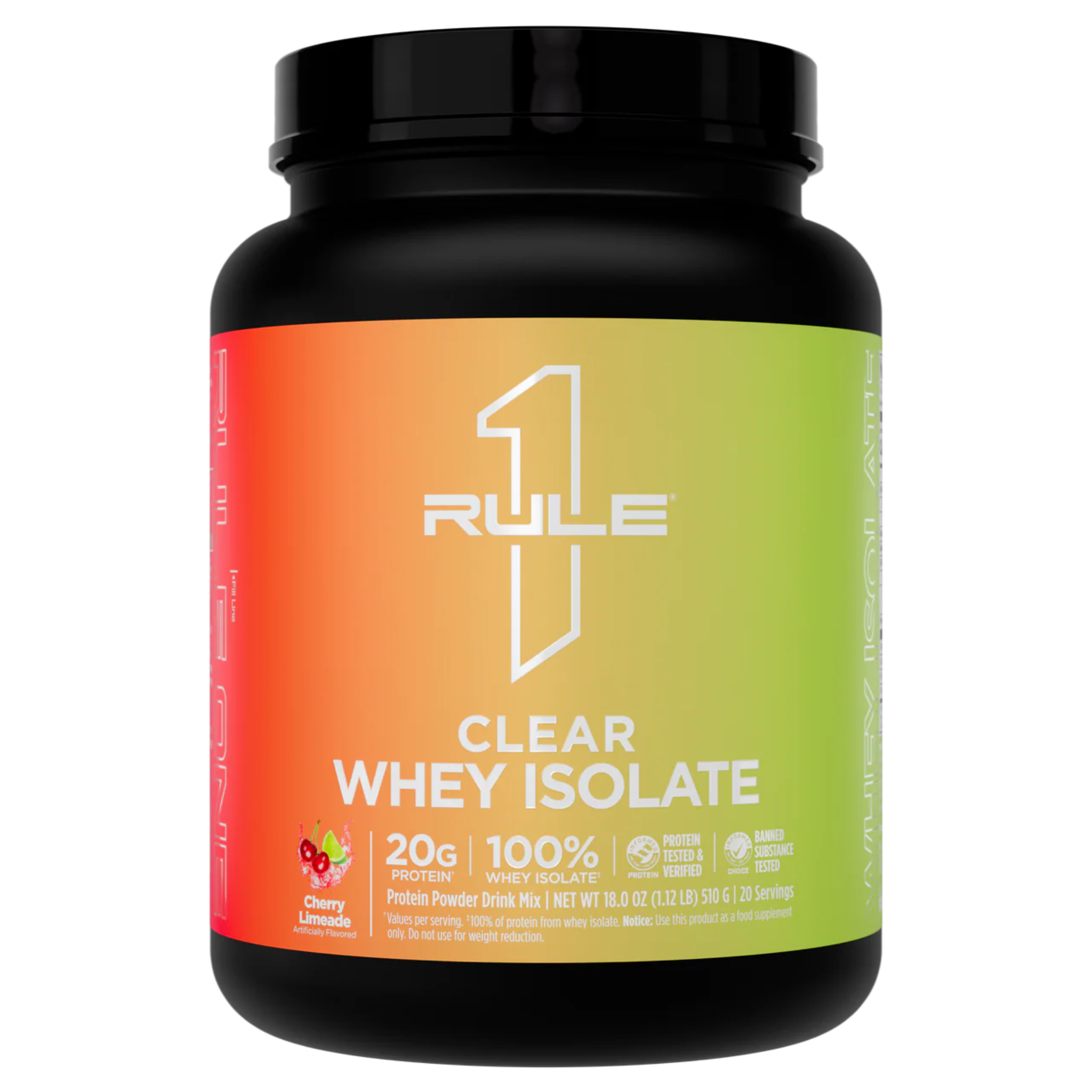 RÈGLE 1 PROTÉINES ISOLÉES DE LACTOSÉRUM CLAIR + ÉLECTROLYTES 27 portions.