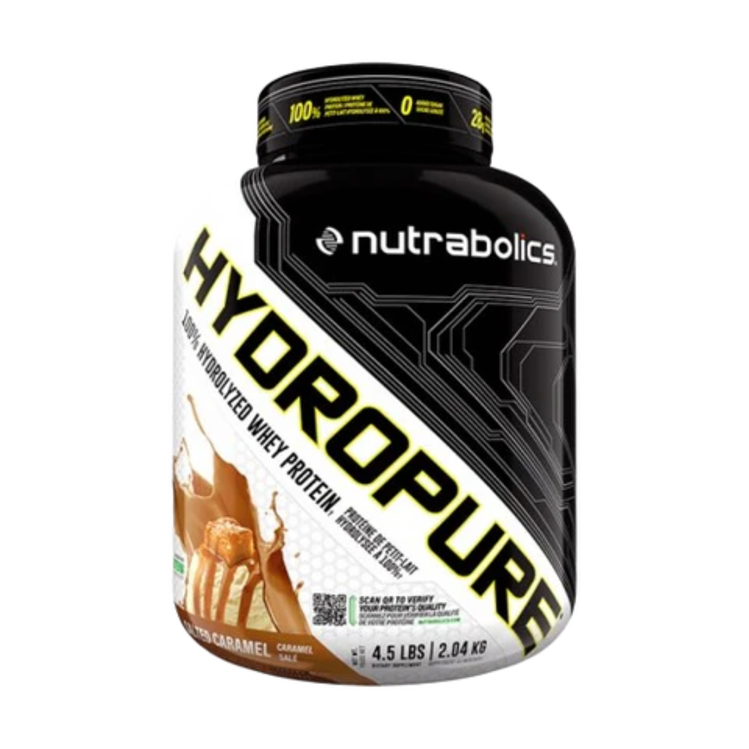 SOLDES ! NUTRABOLICS HYDROPURE ISOLAT DE LACTOSÉRUM HYDROLYSÉ À 100 % 4,5 LB
