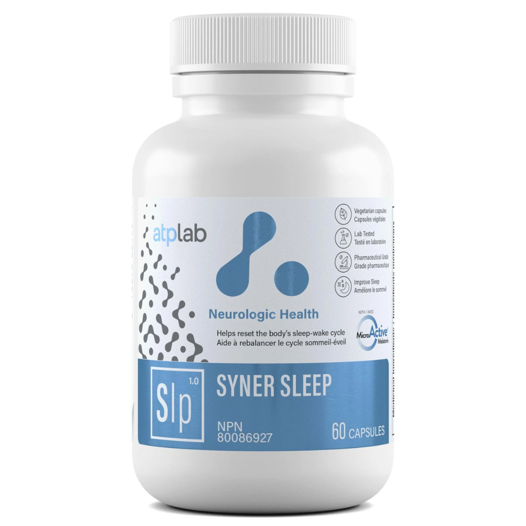 ATP Syner Sleep 60 capsules sleep support formula with melatonin, GABA and calming ingredients