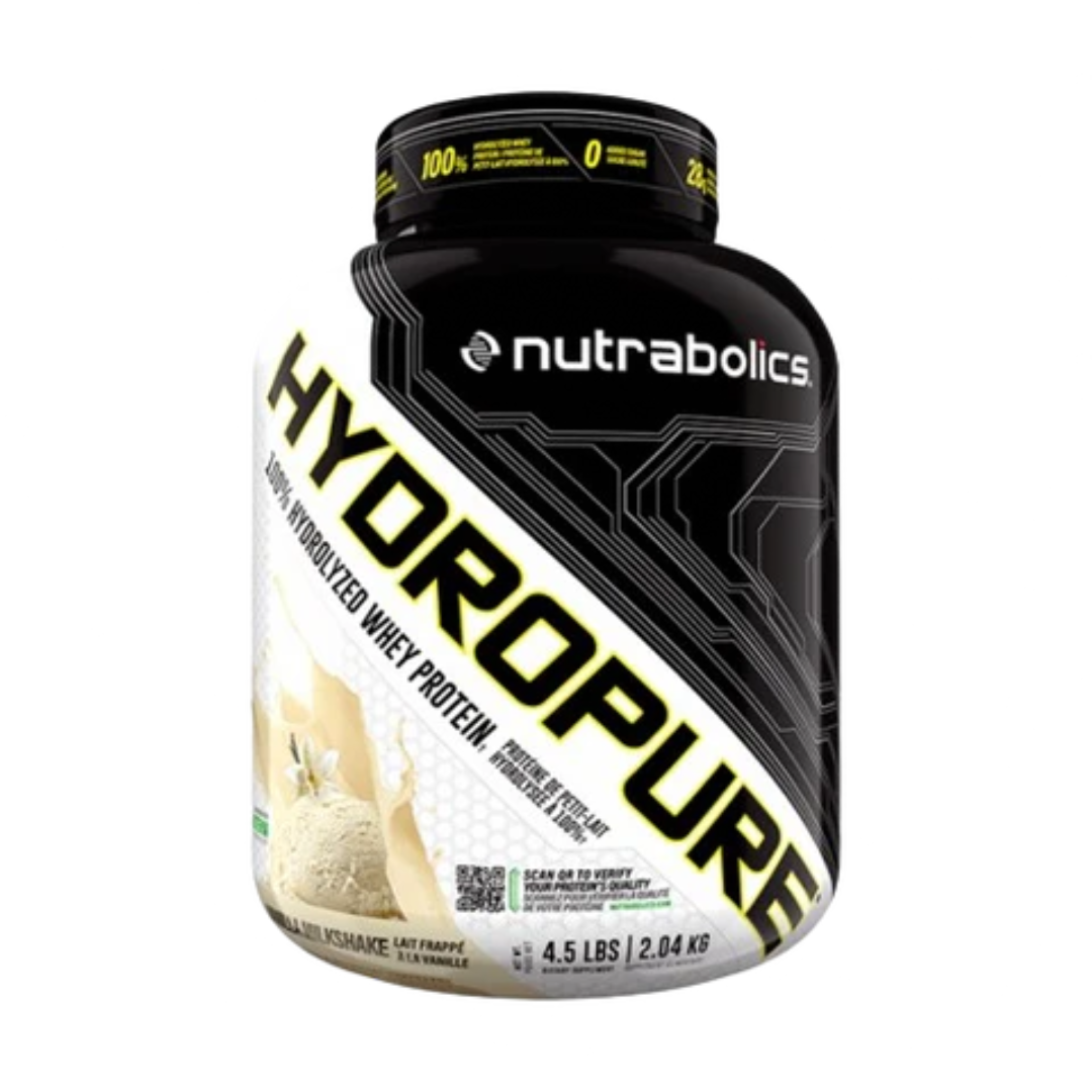 SOLDES ! NUTRABOLICS HYDROPURE ISOLAT DE LACTOSÉRUM HYDROLYSÉ À 100 % 4,5 LB