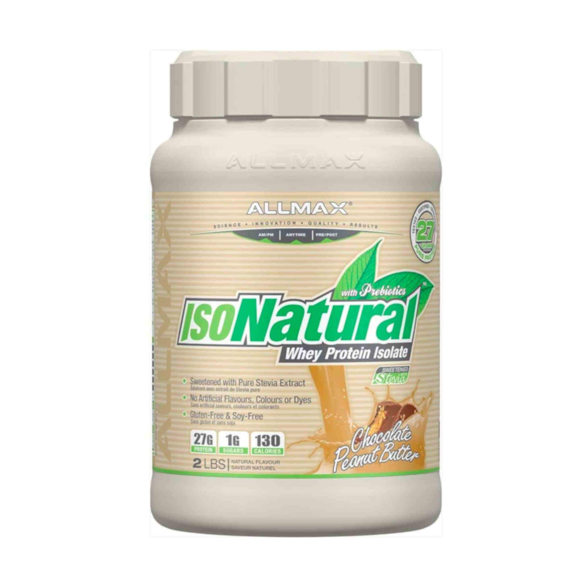 ISONATURAL contains 27 grams of pure whey lactose-free gluten-free protein in every scoop with all the native protein structures in