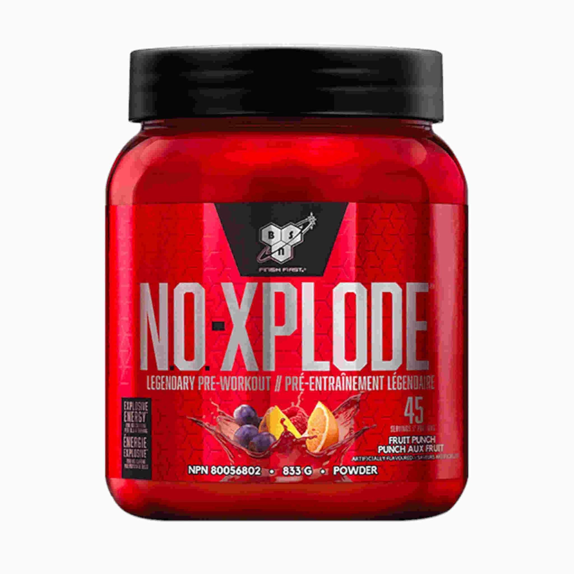 BSN N.O XPLODE Increases Your Energy While Having A Low Dosage Of Caffein , Has A Good Nitric Oxide And Creatine Blend That Will Improve Your Physical Performance. Best prices at Nutrizone.ca!
