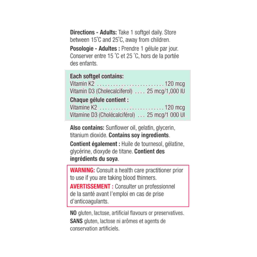 JAMIESON Vitamin K2 D3 