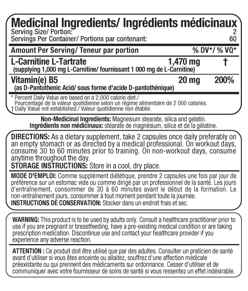 Allmax L-Carnitine Supports Body Fat Reduction By Transforming Fat Into Natural Energy 
