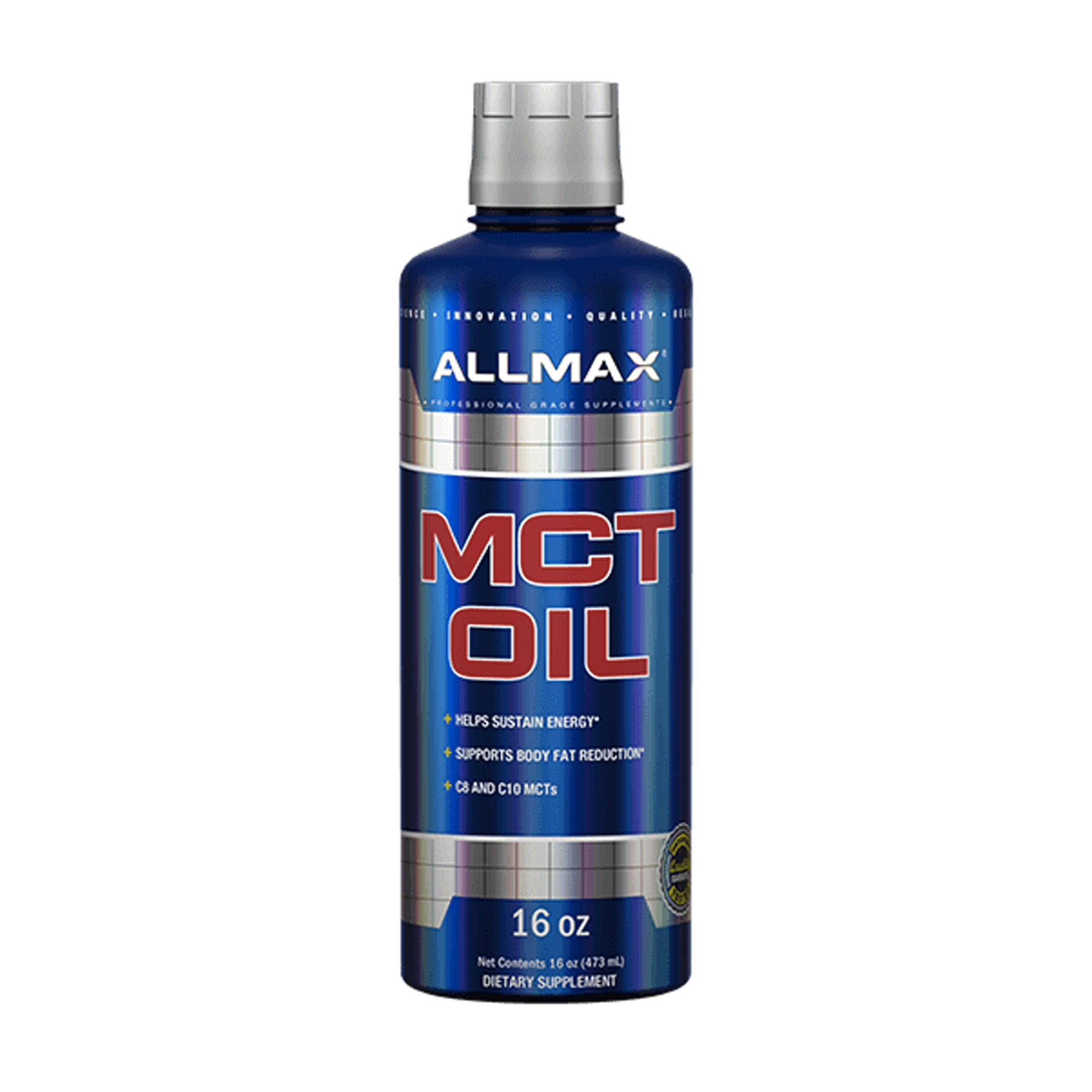 Allmax MCT Oil Helps Sustain Natural Energy , Supports Body Fat Reduction And Boosts Your Metabolism