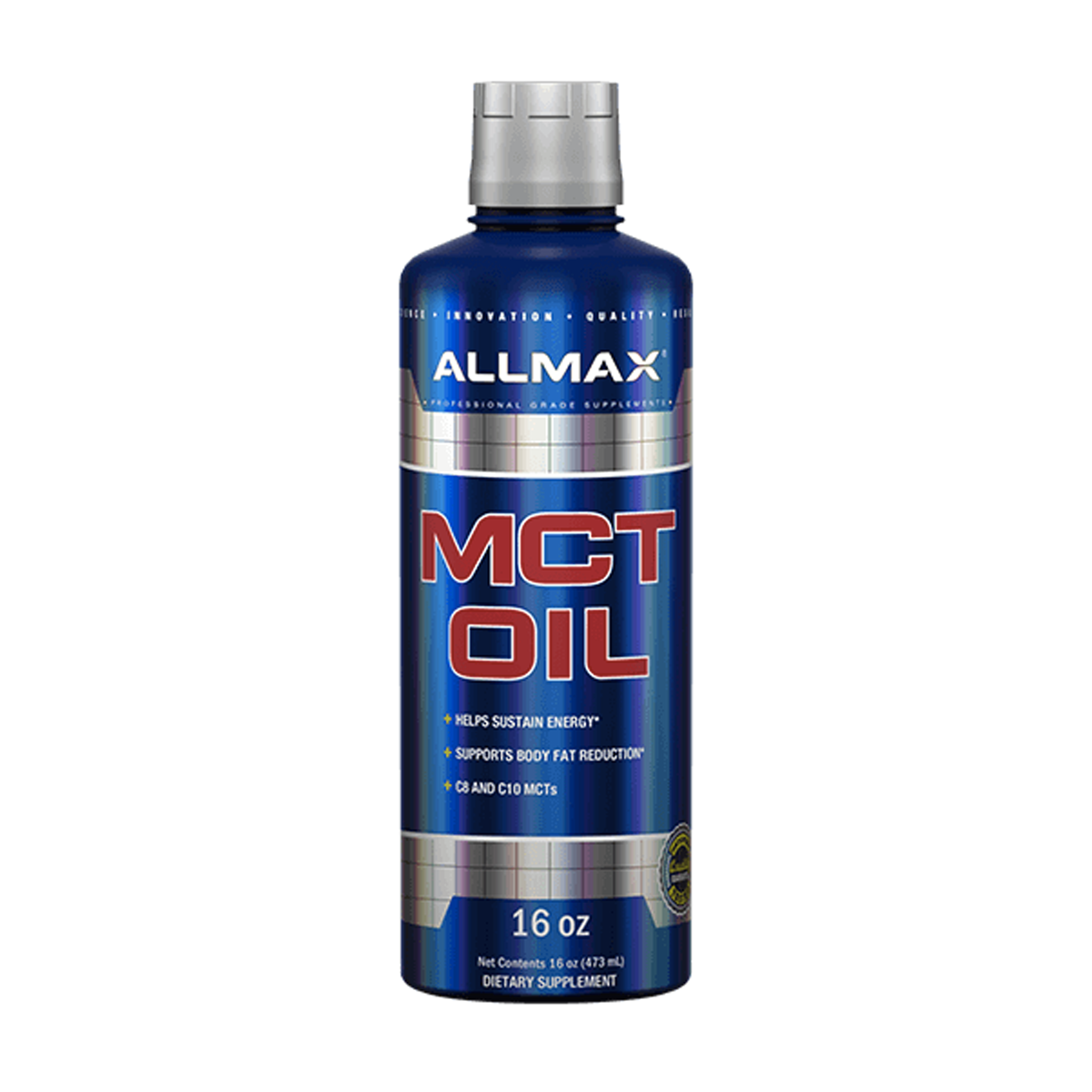 Allmax MCT Oil Helps Sustain Natural Energy , Supports Body Fat Reduction And Boosts Your Metabolism