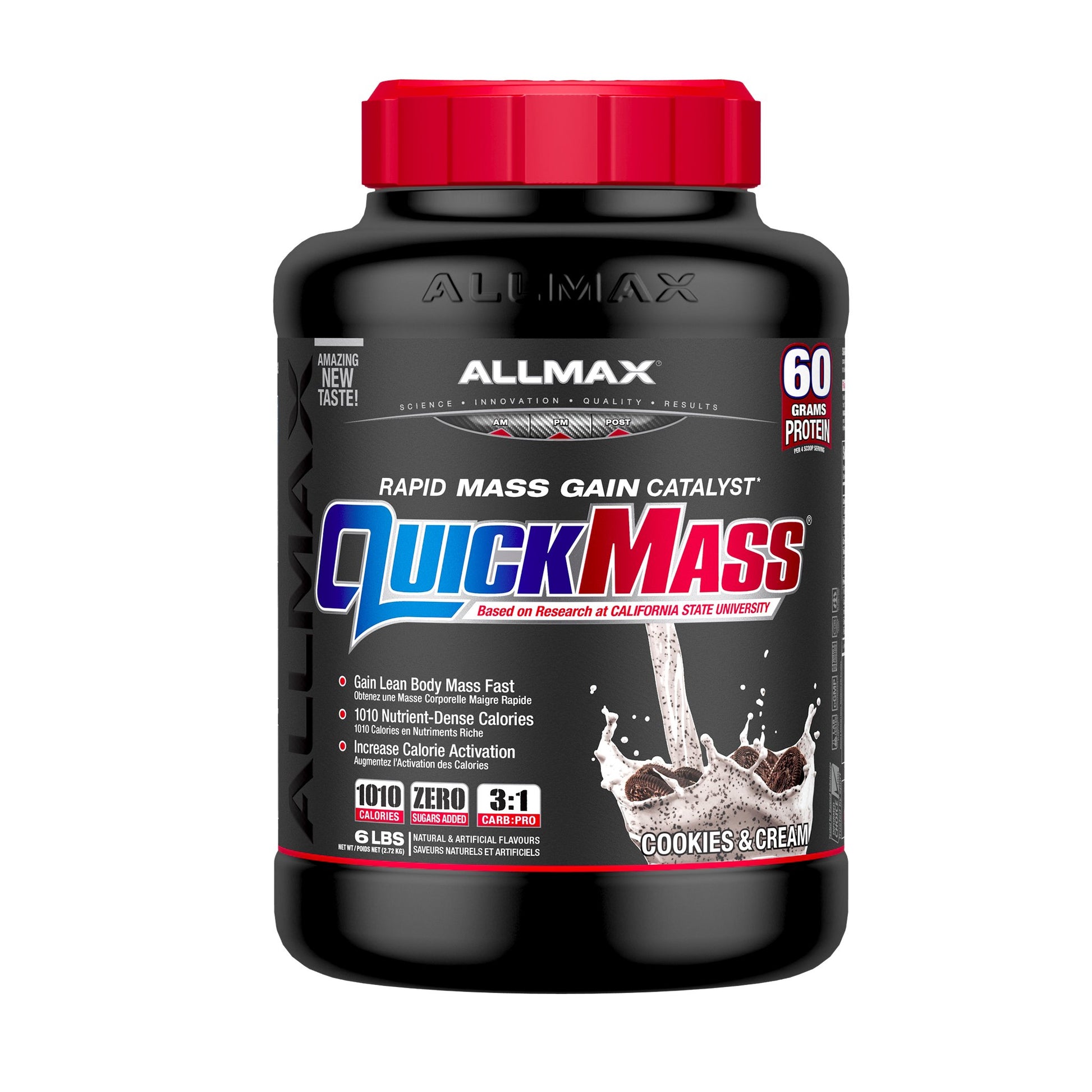 Allmax QuickMass Increases Lean Muscle , Weight Gain Quickly , Is High In Protein And Calorie , Low In Sugar And Fat 