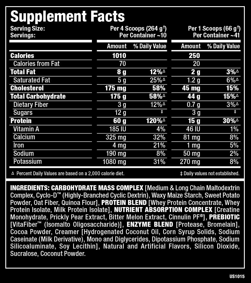 Allmax QuickMass Increases Lean Muscle , Weight Gain Quickly , Is High In Protein And Calorie , Low In Sugar And Fat 