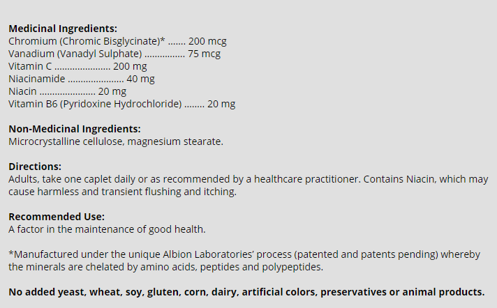 Trophic Chronium+Vanadium Can Aid Diabetes Type 2 , Maintain Blood Sugar And Cholesterol Levels