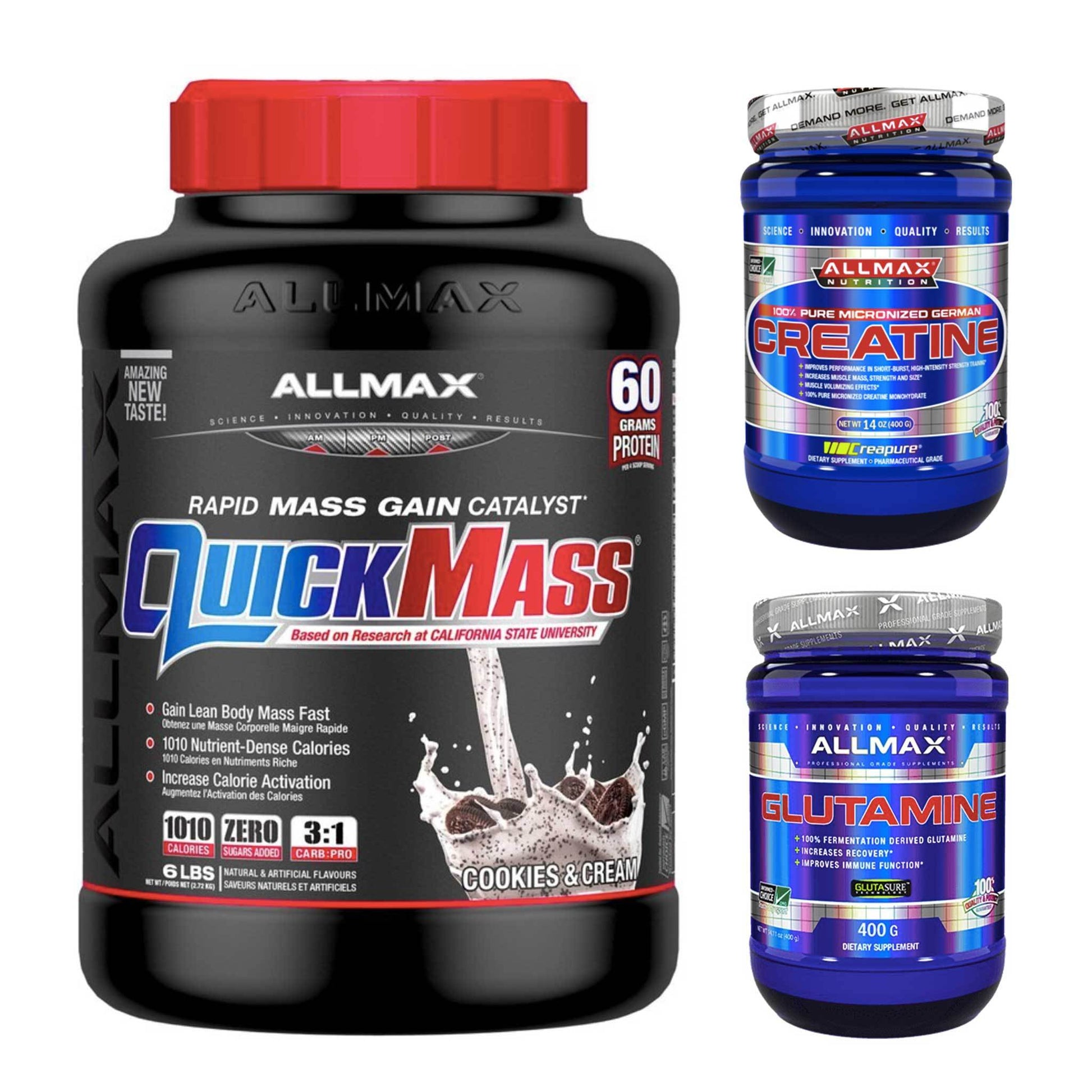 Allmax MUscle Gaining Stack Will Help You Gain Lean Muscle , Increasing Your Strength With Fast Recovery